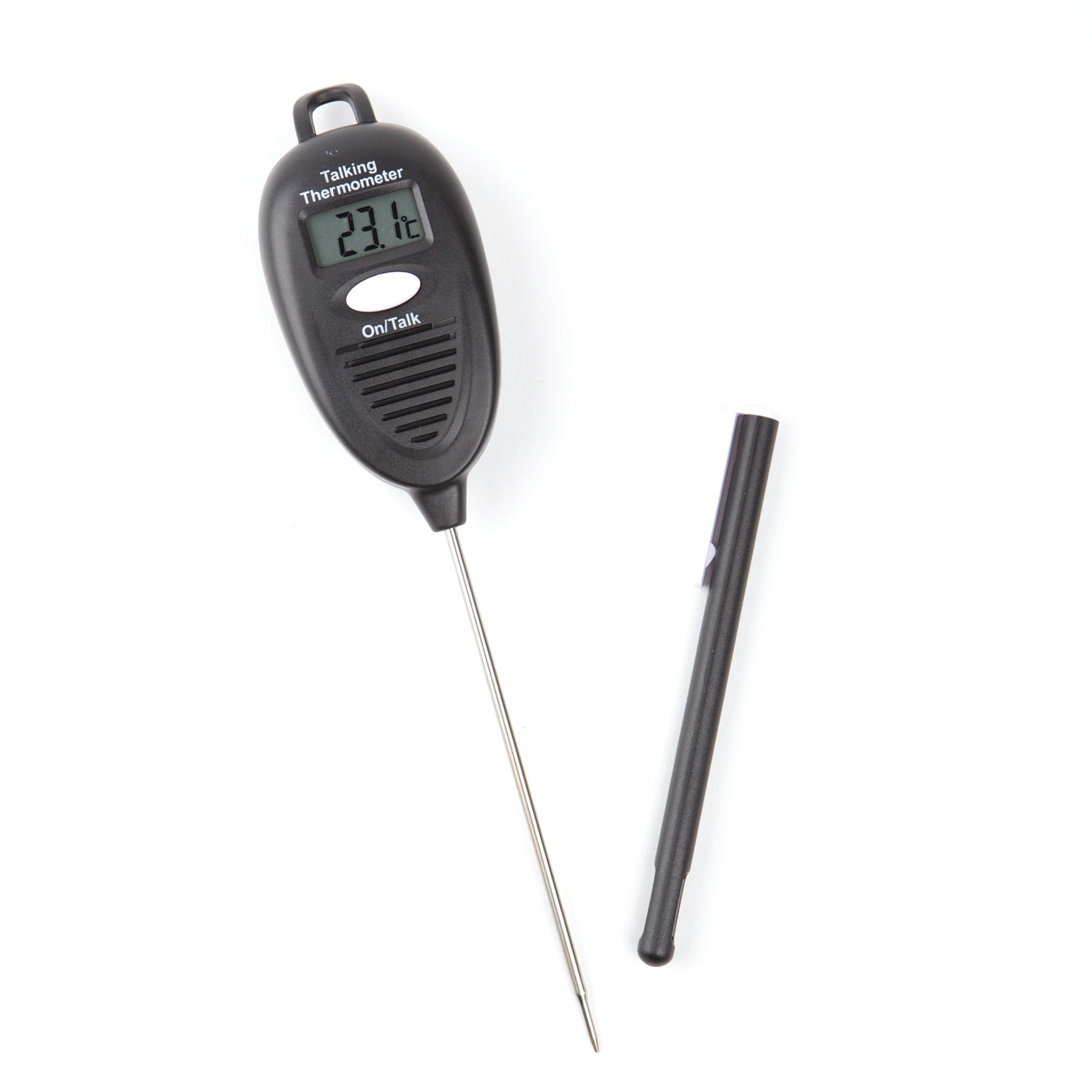 Talking food thermometer