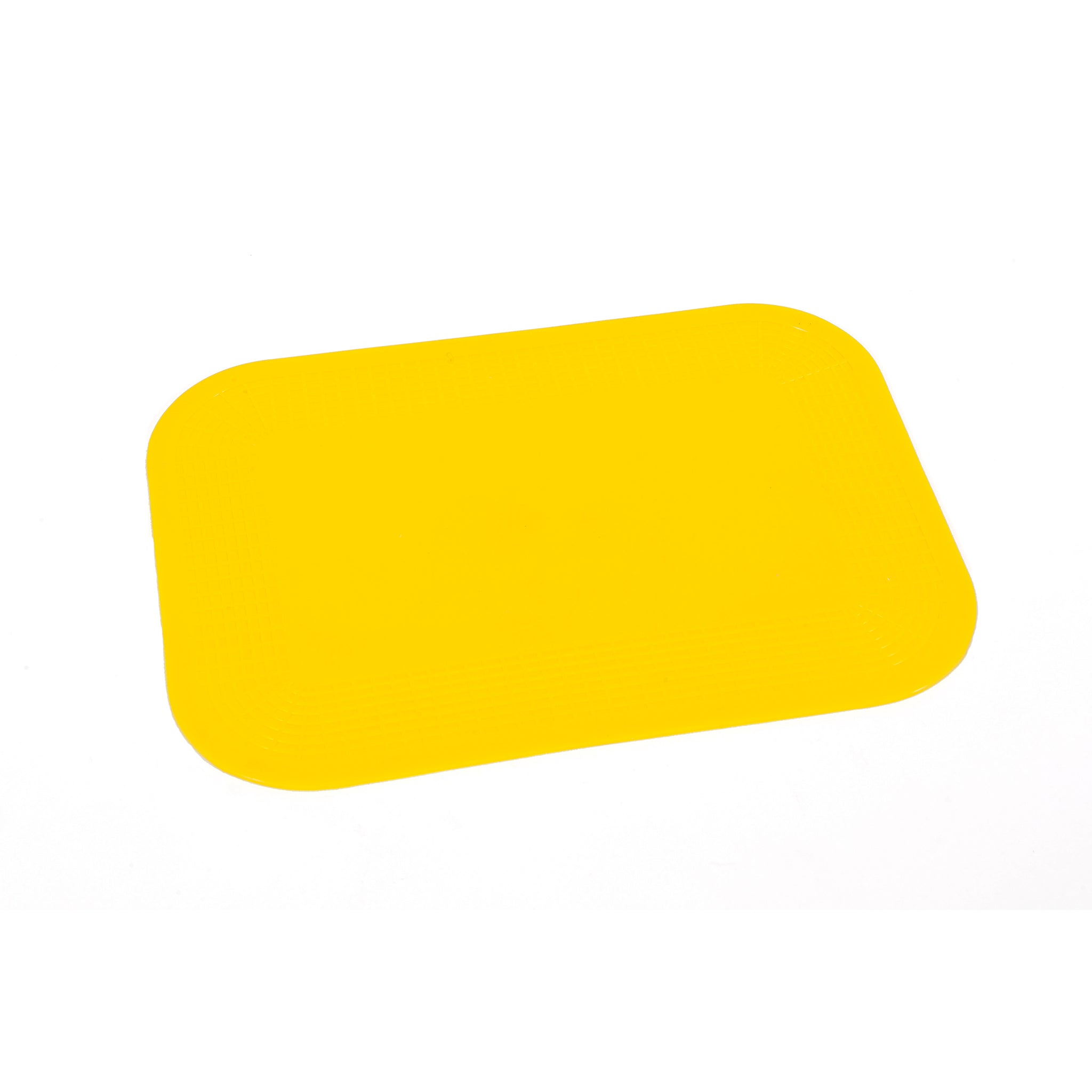Rectangular yellow dycem mat