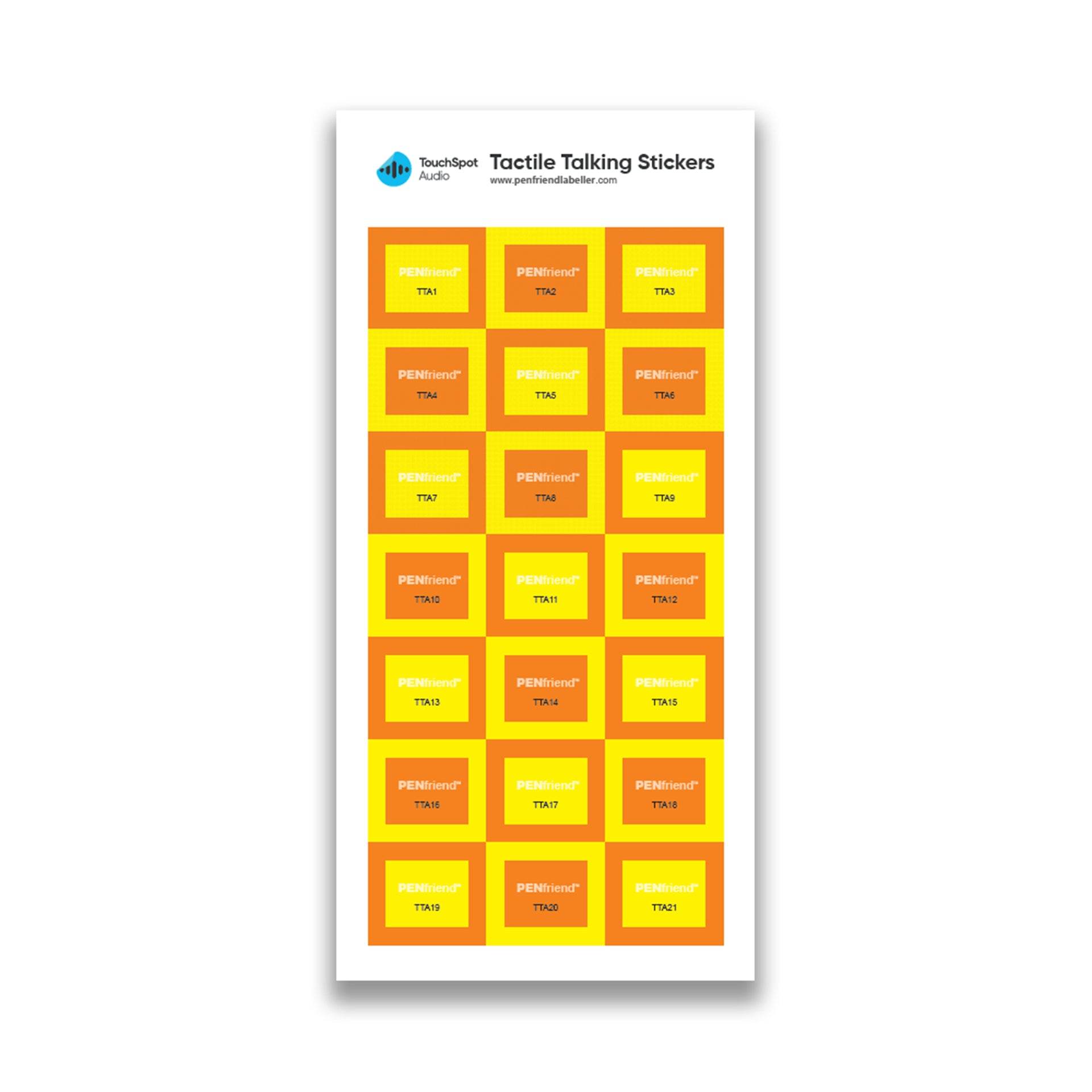 Tactile PENfriend Labels