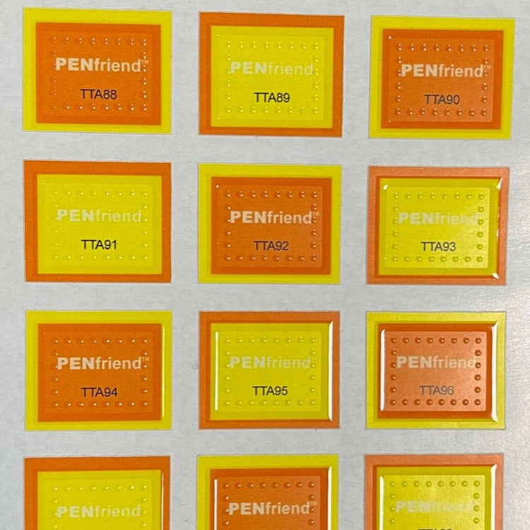 Alternative view of Tactile PenFriend Labels