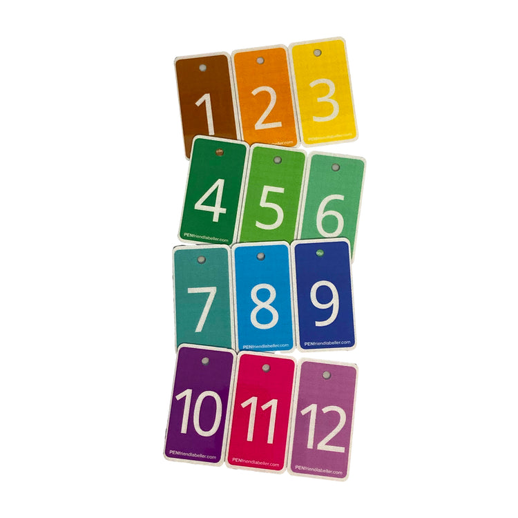 Alternative view of Multi-coloured tags for PenFriend