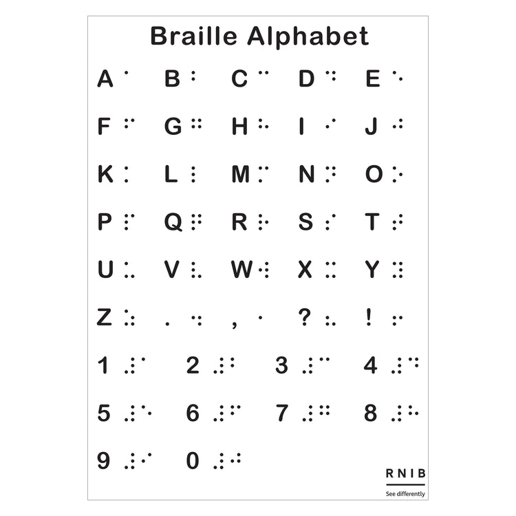A3 Braille poster