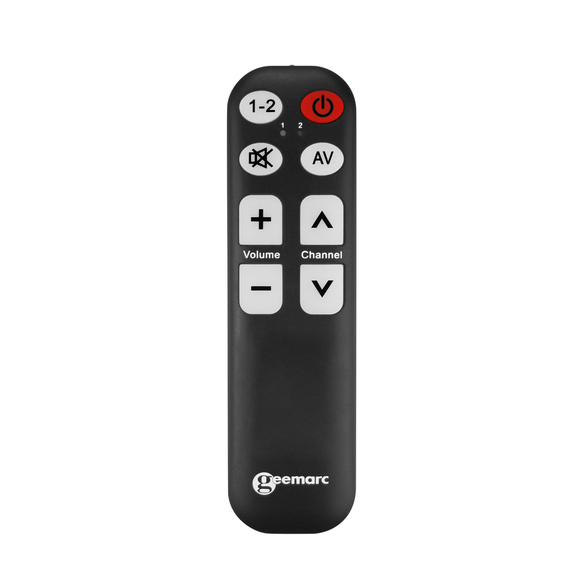 Front view of the remote control