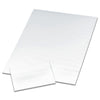 Notepaper and envelope writing guide on a white background