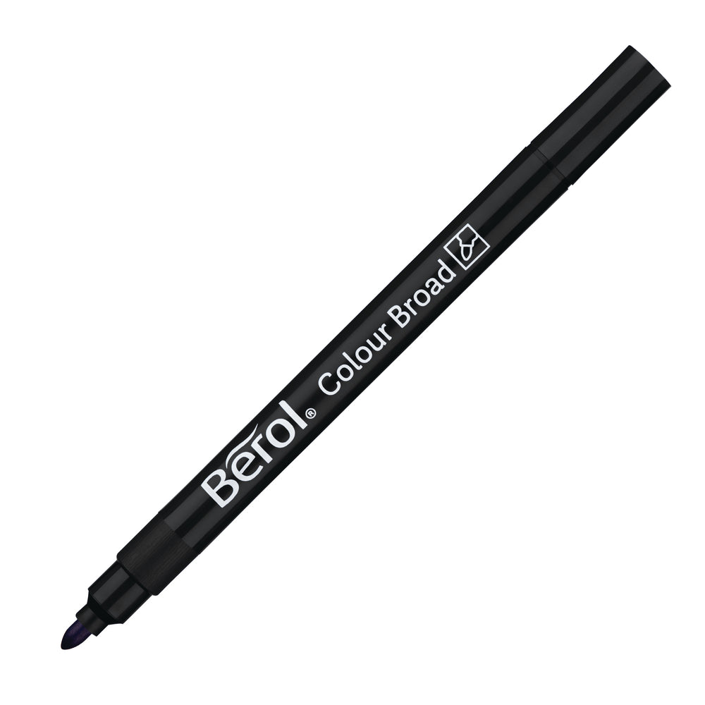 Broad tipped black pen