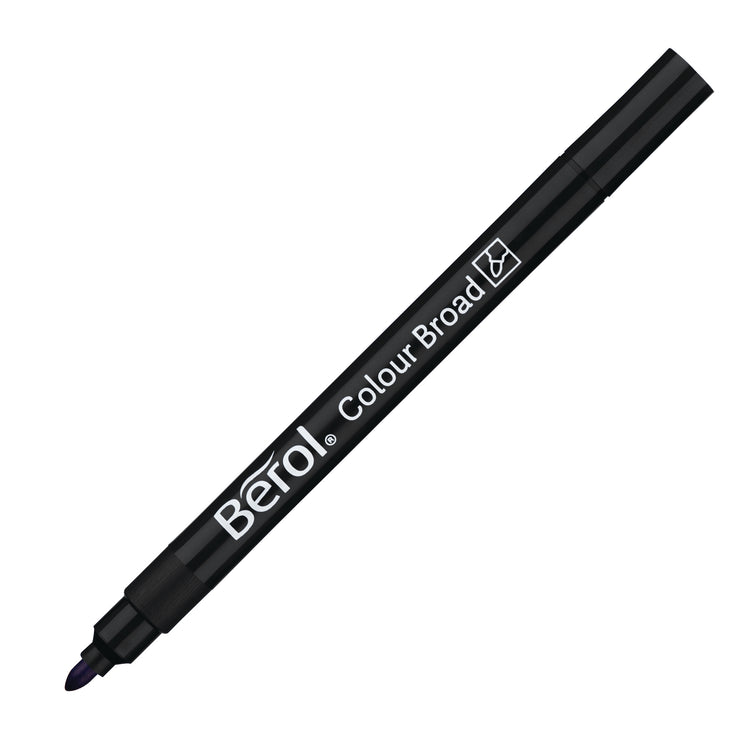 Berol Colour Broad pens, pack of 12 - black