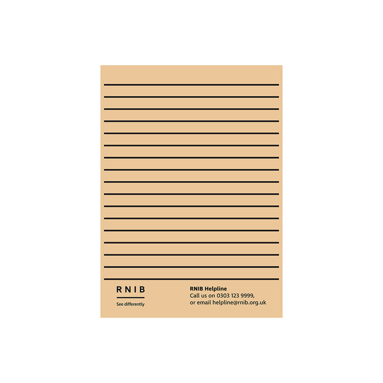 Pale orange loose A4 sheets