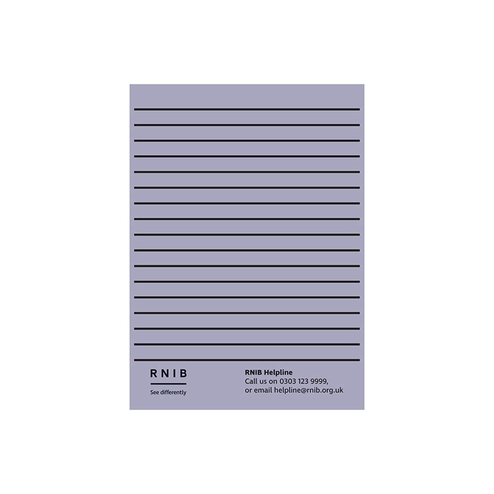 Thick-lined lilac loose A4 sheets
