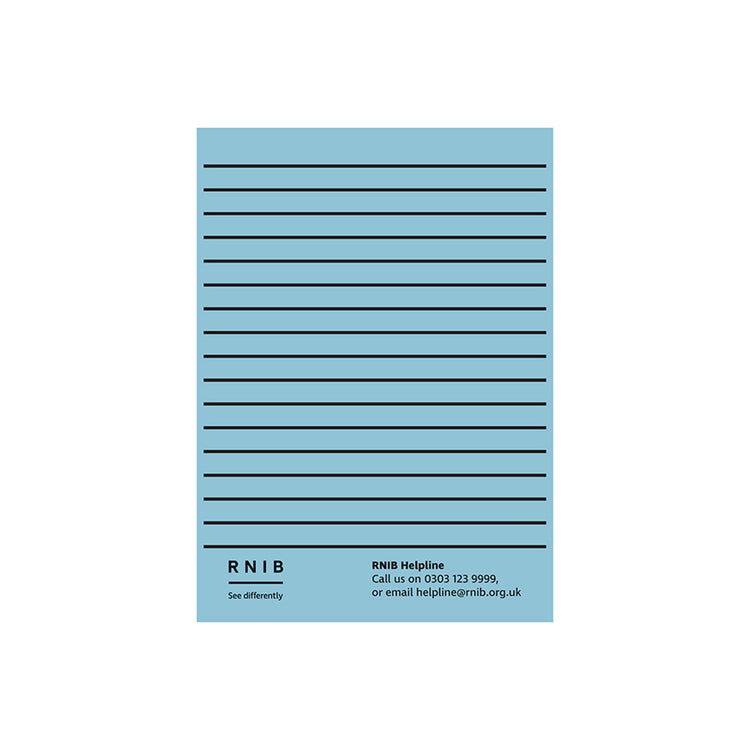 Pale blue loose A4 sheets