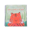 Front cover of 'The Lonely Tiger' with a tiger illustration on the cover.