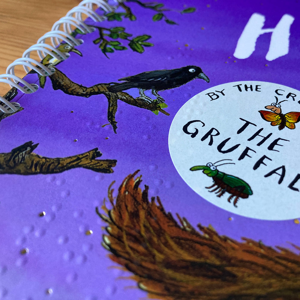 Children's book cover with a purple background.