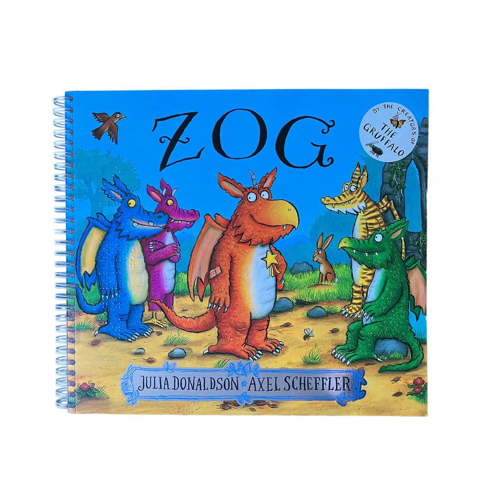 Front cover of print and braille edition of Zog