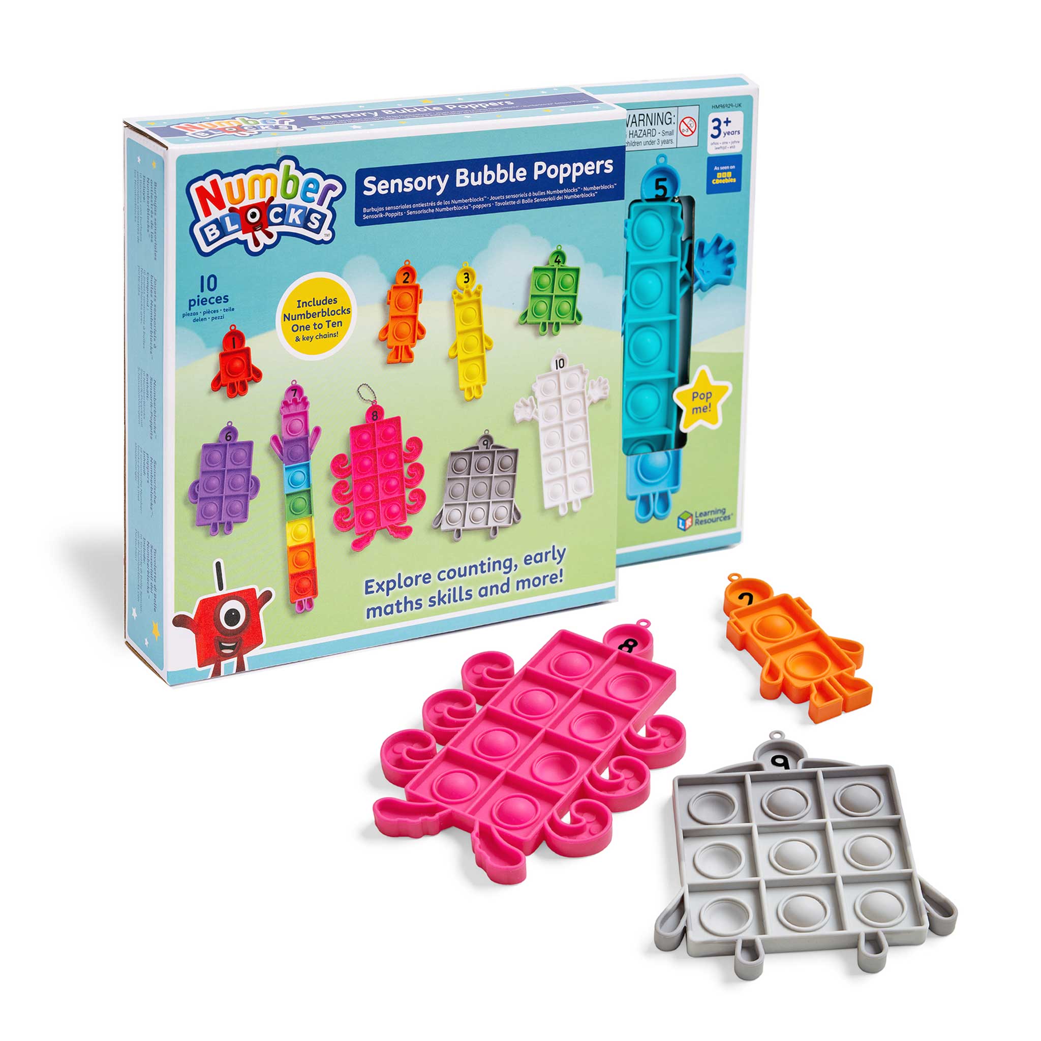 Numberblocks Sensory Bubble Poppers