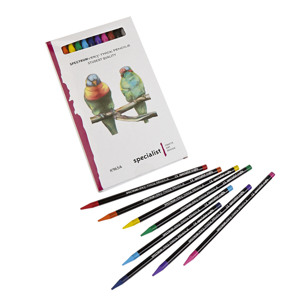 Spectrum Very-Thick Pencils against a white background