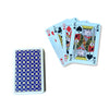 Fanned card showing 10 through King with blue-backed pack