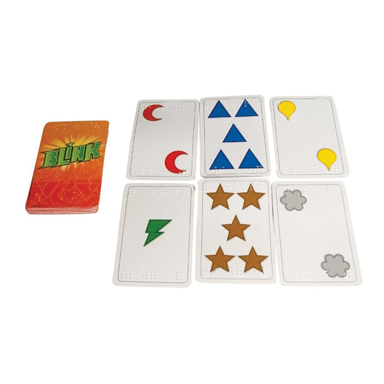 Blink braille cards