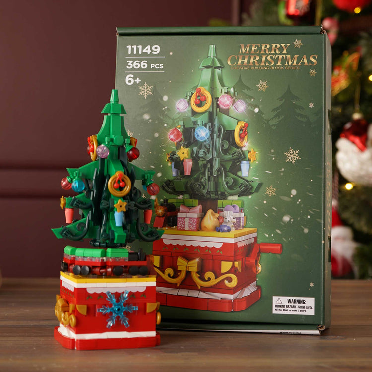 Alternative view of Christmas tree building blocks – 366 pcs