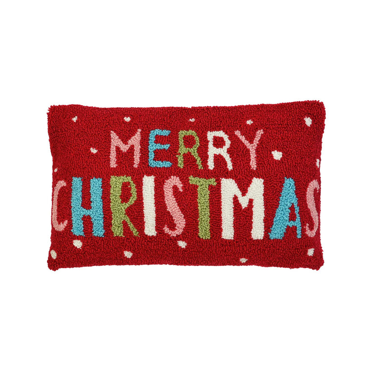 Merry Christmas hook cushion, 30×50cm