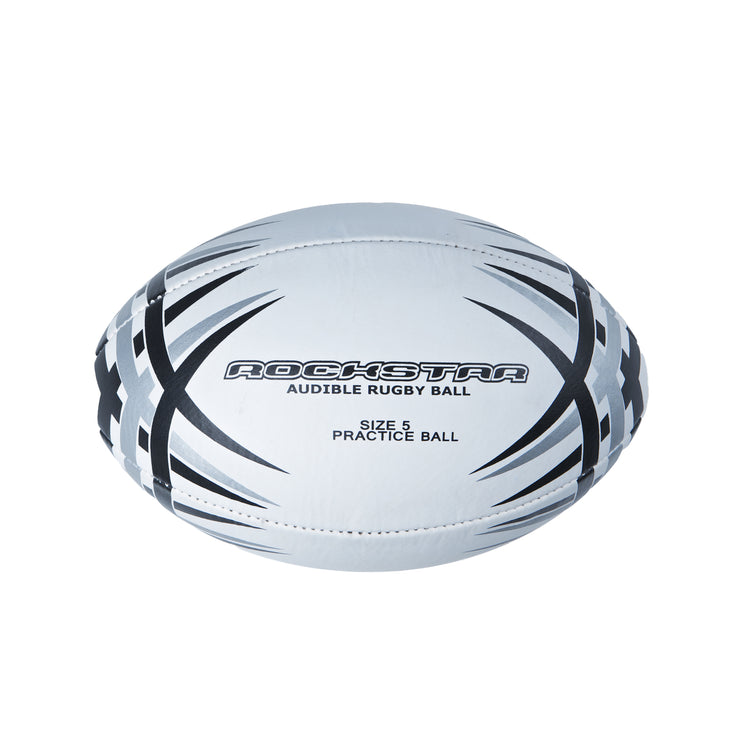 Reizen Rockstar rugby ball size 5, white