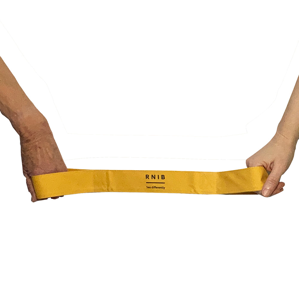 Running tether held by hands at either end