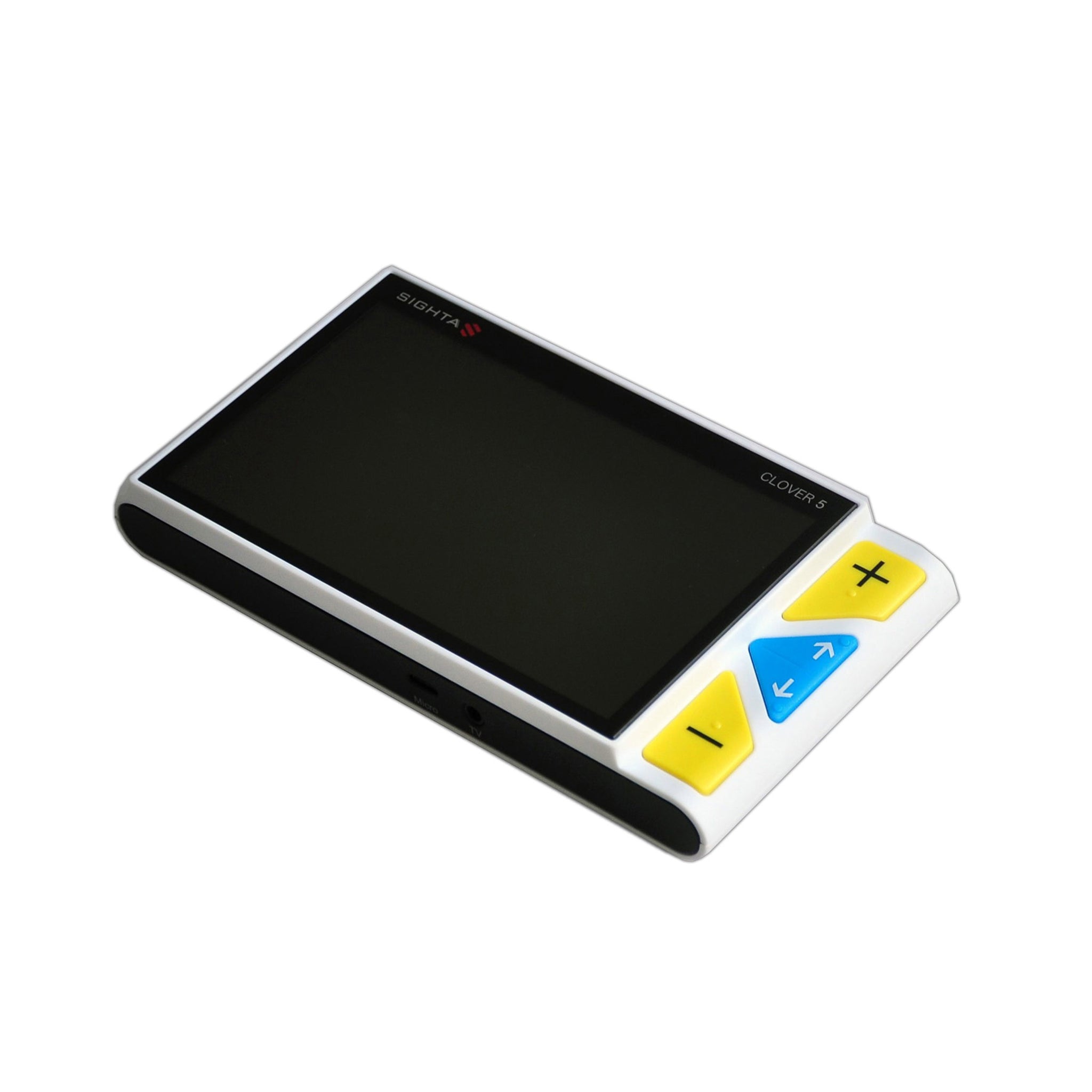 Clover 5 handheld video magnifier with black screen