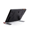 Back view of Clover 10 portable video magnifier including stand