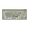 Black text on white keys Synapptic Bluetooth LP Keyboard