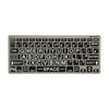 White text on black keys Synapptic Bluetooth LP Keyboard