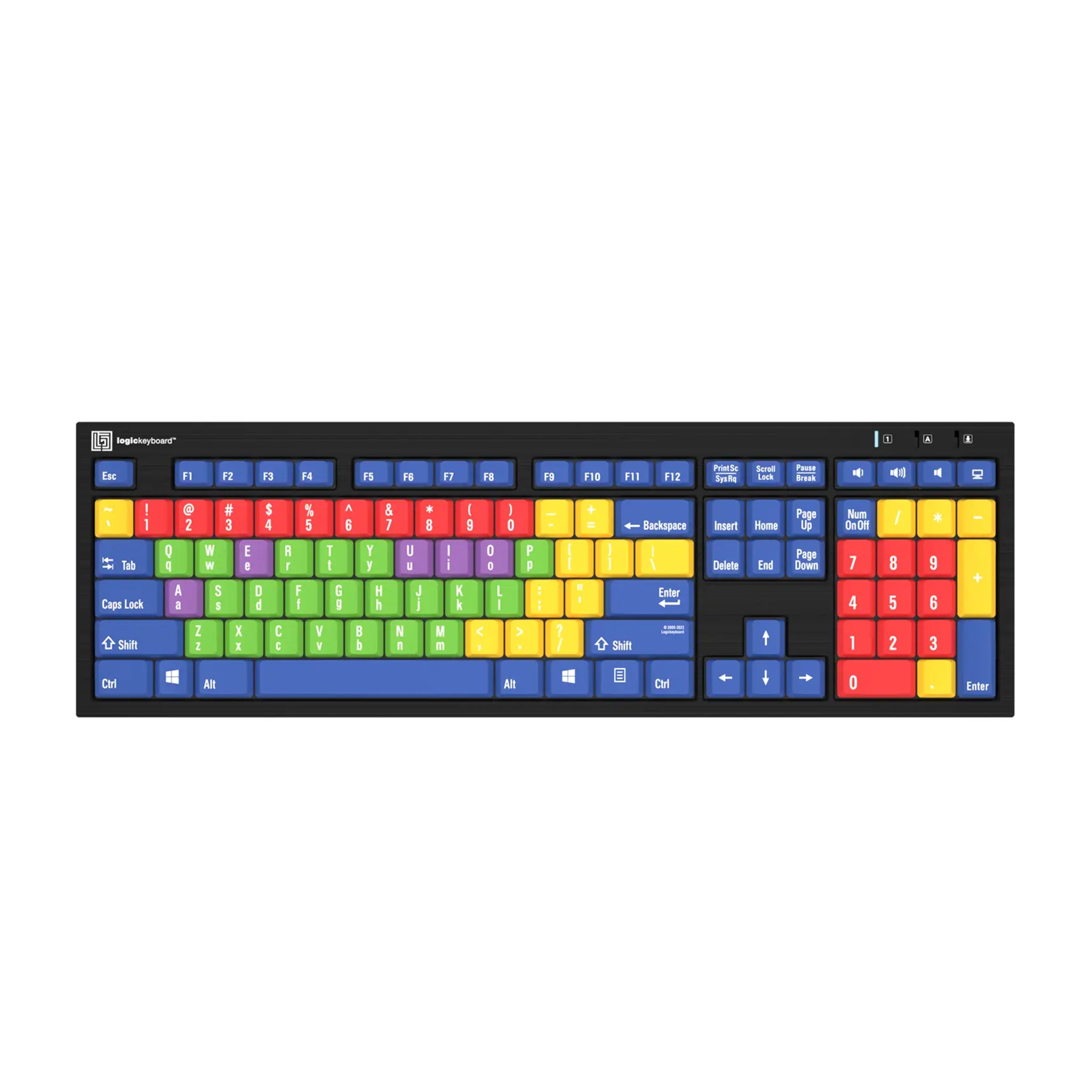 Image shows the Children’s learning Logickeyboard against a white background.