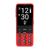 Face view of a red BlindShell Classic 2 phone
