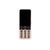 Image shows front of golden sand phone on a white background