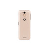 Image shows rear of golden sand phone on a white background