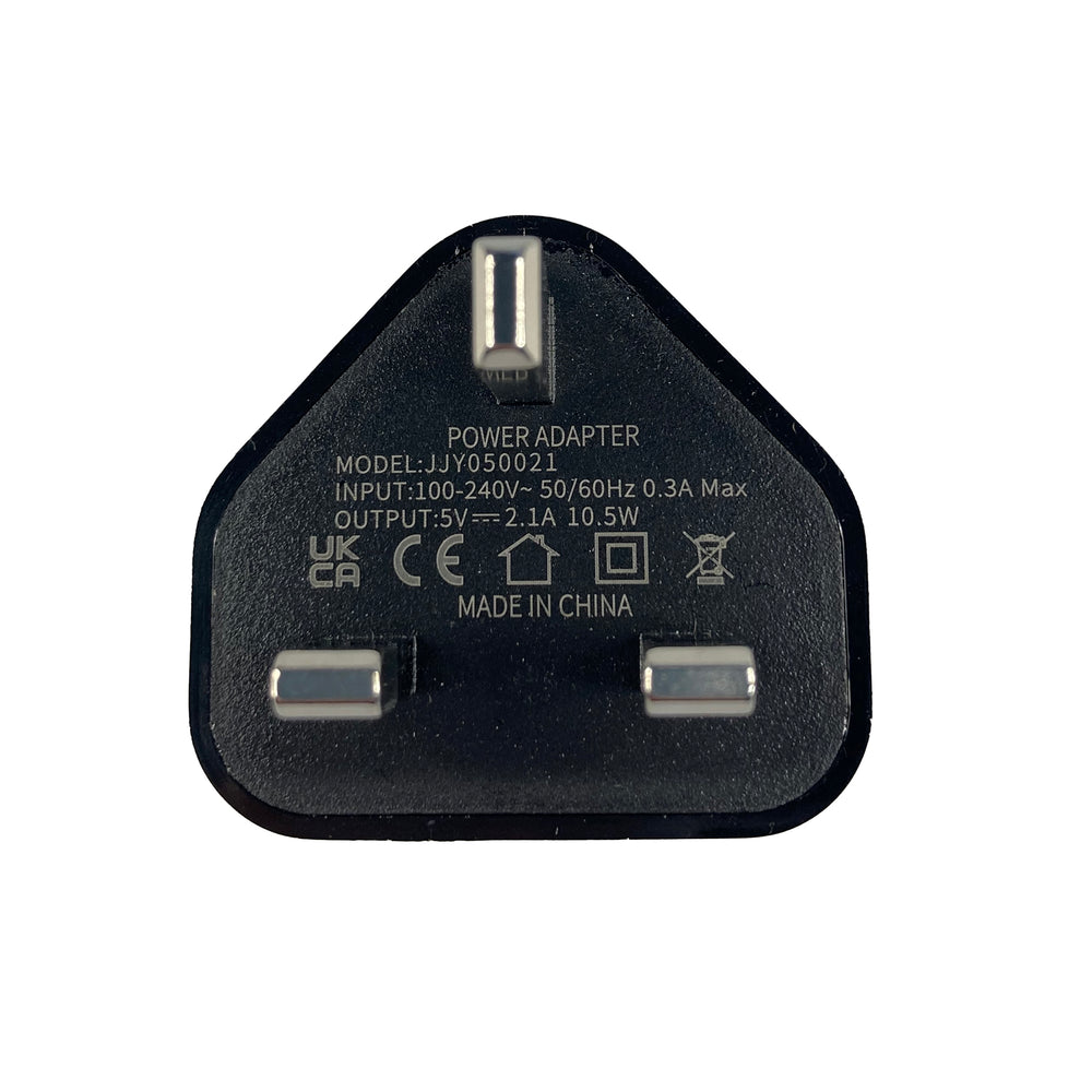 Bottom of charger plug 