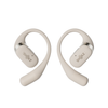 OpenFit Shokz in beige against a white background.