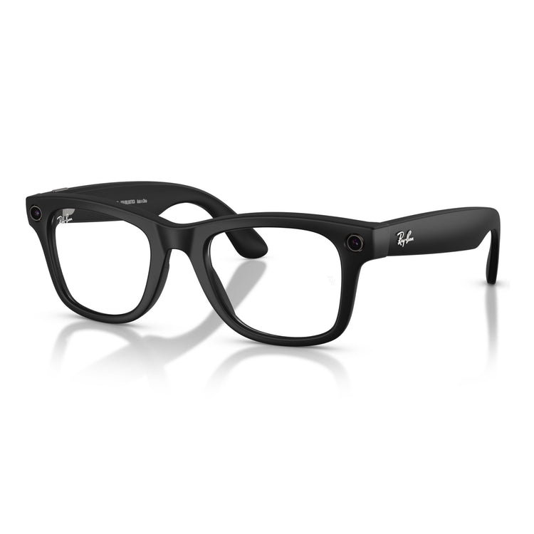 Ray-Ban Meta smart glasses – Wayfarer, clear lenses, matte black frame