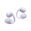 White wireless earbuds on a white background