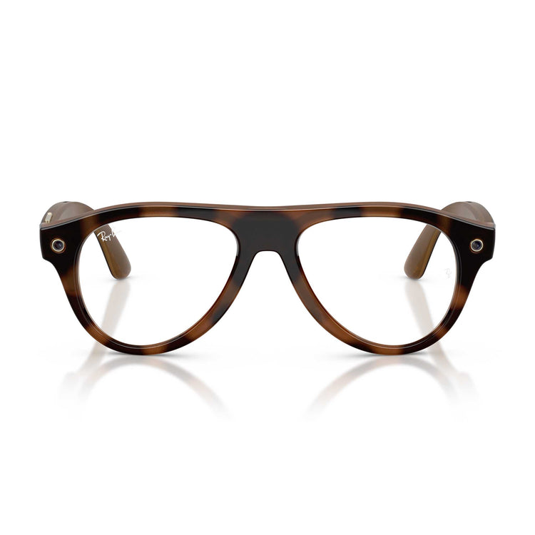 Ray-Ban Meta Gen 3 smart glasses – Aviator, transition lenses – clear/brown, Havana frame, large