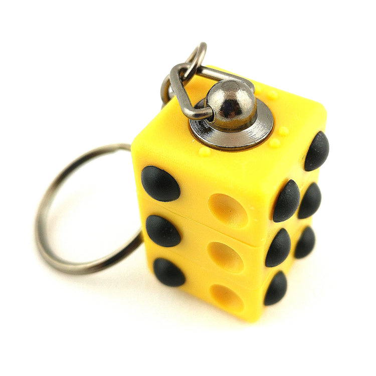 Braille teaching cube keyring