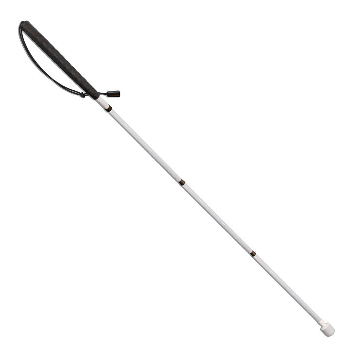 Ambutech No Jab graphite folding cane - 4 section - standard grip