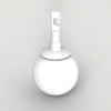 White, hook-style rolling ball tip