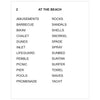 Word clues for At the beach