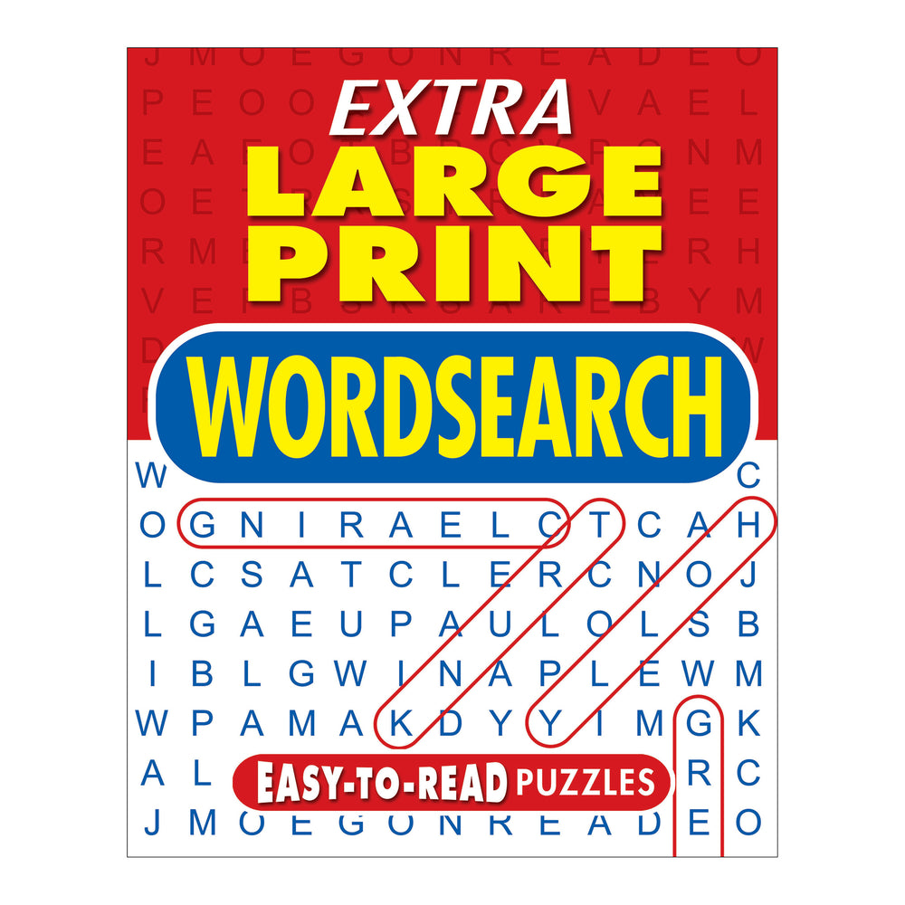 Front cover of Extra large print wordsearch book