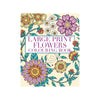 Front cover of Large Print flowers colouring book