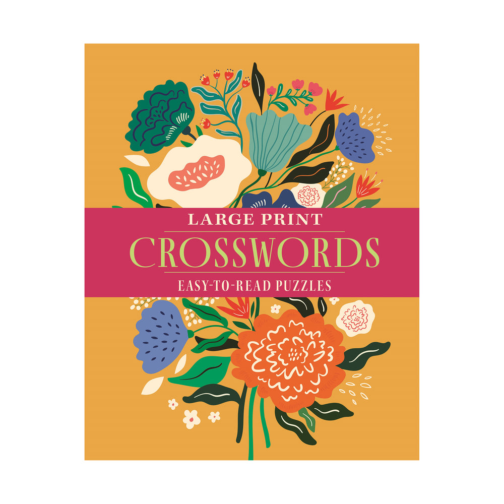Front cover of Large print crosswords