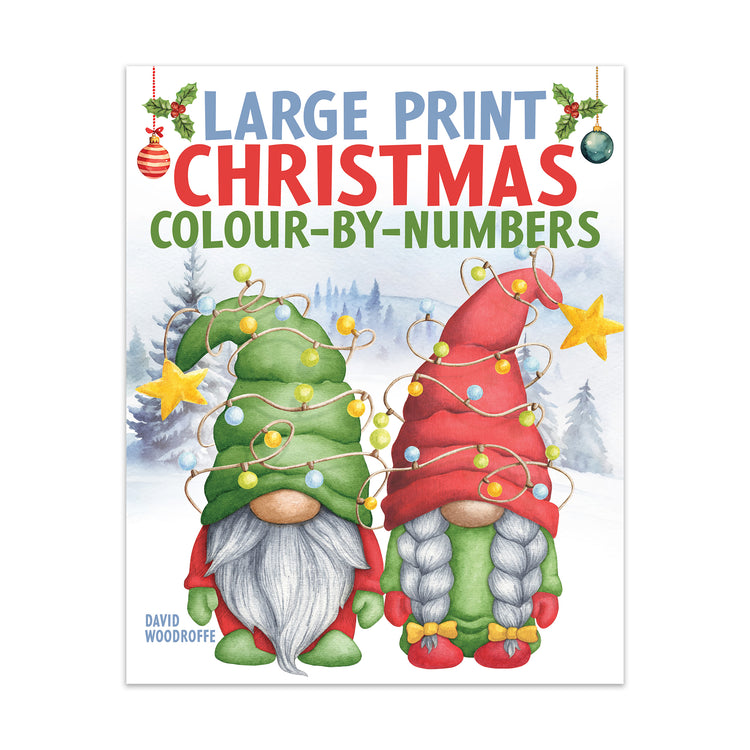 Large Print Christmas colour-by-numbers