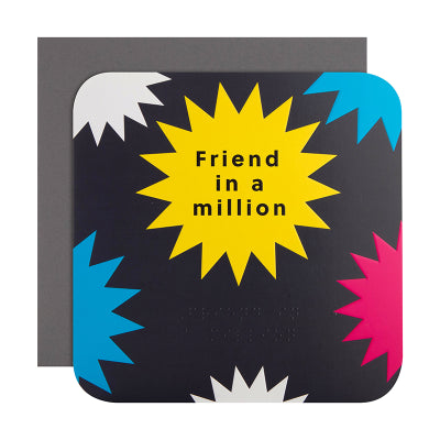 Friend in a million card with envelope