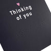 Showing braille on Thinking of You card