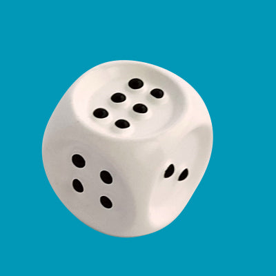 Alternative view of Tactile dice, set of two