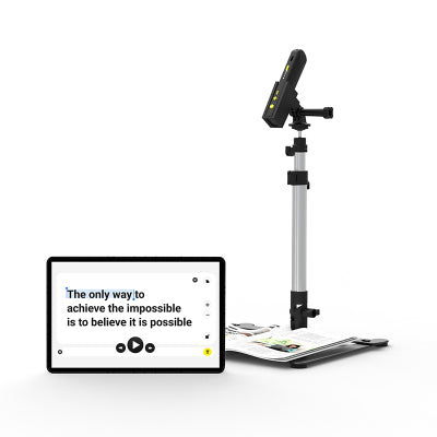 Image shows product with stand and screen against a white background