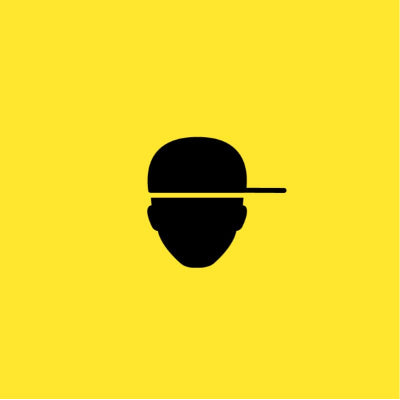 A yellow cover depicting a silhouette head wearing a baseball cap